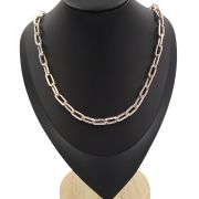 Oval link necklace