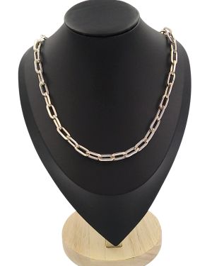 Oval link necklace