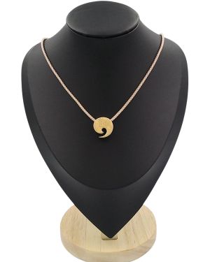 Spiral necklace with a gold-plated spiral