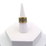 Ring with ethnic African pattern