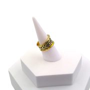 Ring with ethnic African pattern
