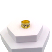 Ring with ethnic African pattern