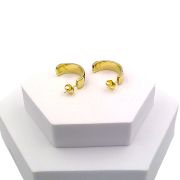 Elephant hair hoop earrings
