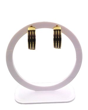 Elephant hair hoop earrings