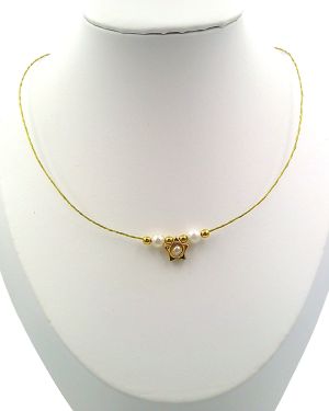 Pearl and star necklace