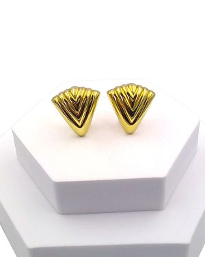 Chunky triangular earrings