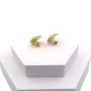 Round dome earrings