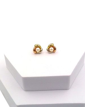 Pearl stud earrings