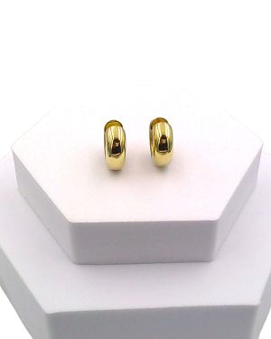 Chunky huggie earrings