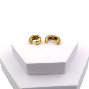 Chunky huggie earrings