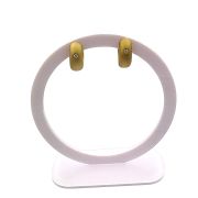 Chunky huggie earrings