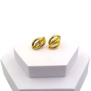 Chunky double link earrings