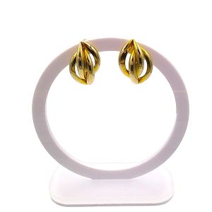 Chunky double link earrings