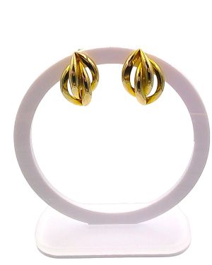 Chunky double link earrings