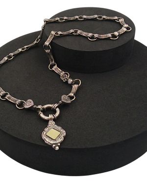 Hand-made chain with matching pendant