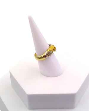 Ring with 2 x lion heads