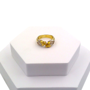 Ring with 2 x lion heads
