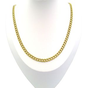 Double curb link neck chain