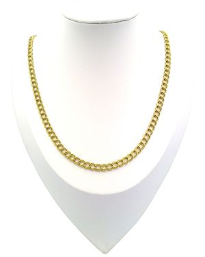Double curb link neck chain