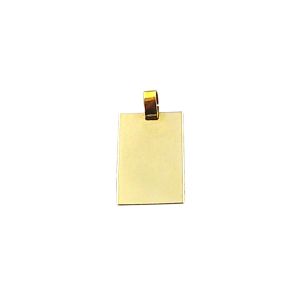 Rectangular name plate pendant