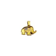 Elephant pendant with two elephants